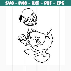 donald duck svg free, disney svg, cartoon svg, instant download, silhouette cameo, outline svg, free disney shirt svg, a