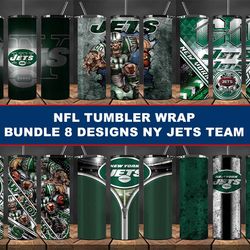 NY Jets Tumbler Wrap , Football Tumbler Png ,Nfl Tumbler Wrap 20