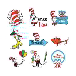 dr seuss bundle svg, dr seuss svg, dr seuss clipart, dr seuss cat svg, dr seuss fish svg, sam i am svg, thing 1 svg, dr