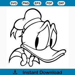 Donald duck svg free, best disney svg files, cartoon svg, instant download, shirt design, free vector files, outline svg