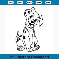 101 dalmatians svg free, best disney svg files, puppy svg, instant download, dog svg, outline svg, disney svg, cartoon s