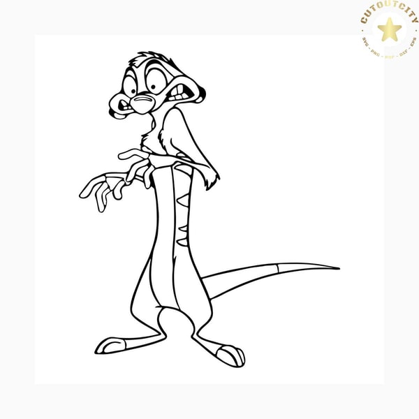 Timon svg free, lion king svg, free svg files disney, instan | Inspire ...