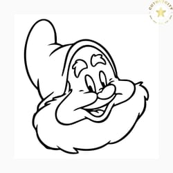 happy svg free, dwarf svg, free disney character svg files, instant download, cartoon svg, outline svg, snow white svg,