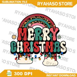 merry christmas rainbow plaid trees leopard cheetah glitter png ,merry chirtmas png, instant download