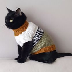 Sweater for cats Sphynx cat sweater Cat jumper Kitten sweater Small dog sweater Knitted sphynx clothes wool cat clothes