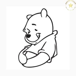 winnie the pooh svg free, best disney svg files, cartoon svg, instant download, outline svg, bear svg, free svg files di