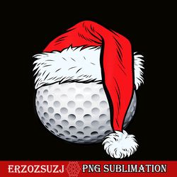 christmas golf ball santa t shirt hat funny sport xmas tees png
