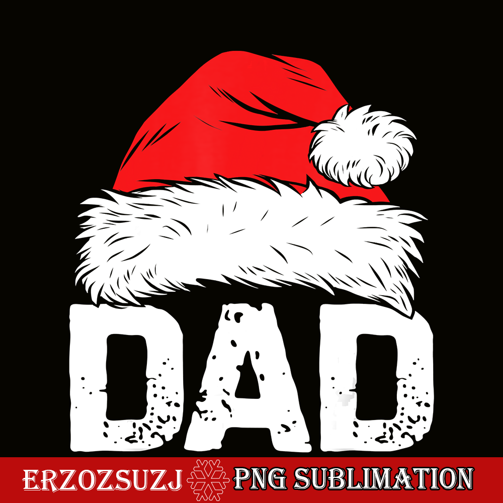 CRS171023101-Dad Santa PNG, Christmas Family Matching Pajamas PNG, Papa Xmas Gifts PNG.png