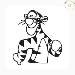 tigger svg free, winnie the pooh svg, free svg files disney, instant download, silhouette cameo, outline svg, cartoon sv