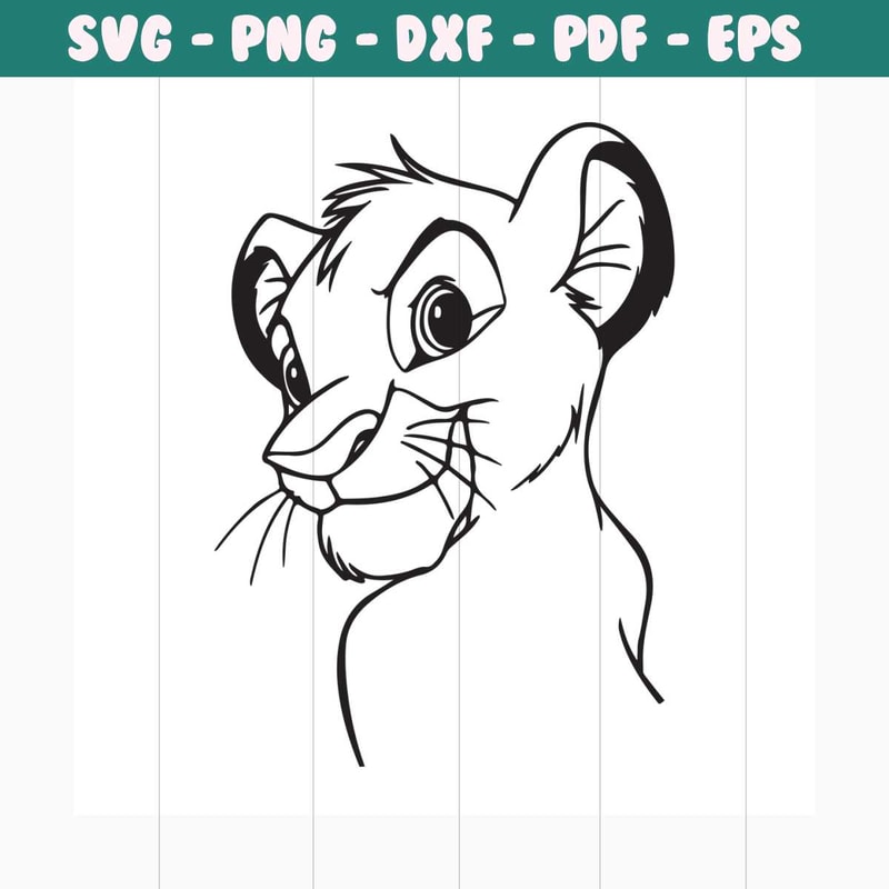Simba Vector File Simba svg free, cartoon svg, best disney svg files, instant | Inspire ...