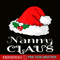 CRS17102320-Christmas Nanny Claus PNG, Matching Pajama PNG, Santa Hat X-mas PNG.png
