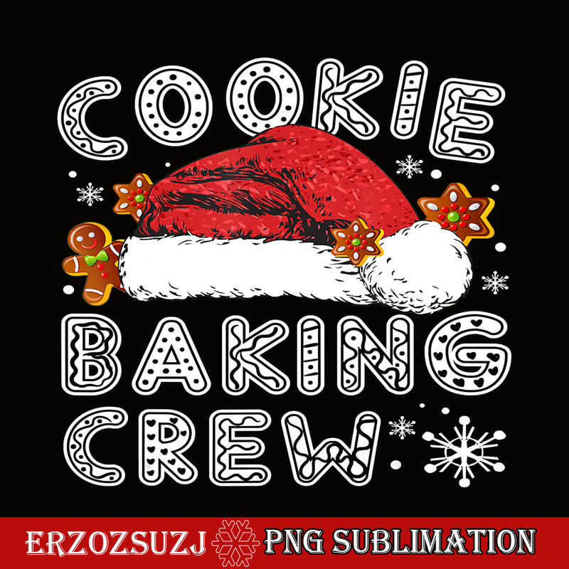 CRS17102353-Cookie Baking Crew PNG, Santa Christmas PNG, Xmas Gift PNG.png