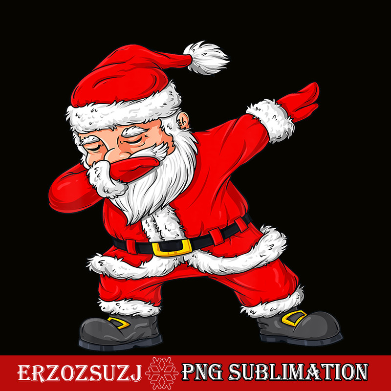 CRS17102384-Dabbing Santa Claus PNG, Christmas Eve PNG, Dab Xmas Gift PNG.png