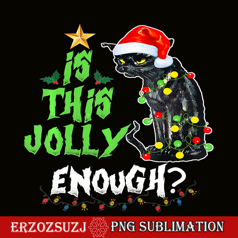 CRS201023108-Is This Enough Jolly X-mas PNG, Grumpy Santa Cat PNG, Christmas Quotes PNG.png
