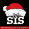 CRS201023121-Lil Sis PNG, Santa Hat PNG, Christmas Matching Family Pajama PNG.png