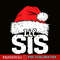 CRS201023122-Little Sister PNG, Santa Christmas PNG, Family Matching Pajamas Xmas PNG.png