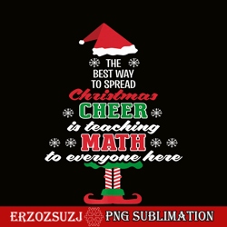 math teacher christmas png, santa cute xmas png, school lover giftpng