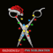 CRS20102353-Funny Scissor Hairstylist Santa PNG, Christmas Hair Stylist PNG, Xmas PNG.png