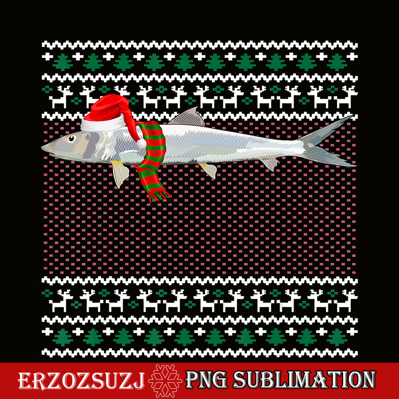 CRS20102362-Funny Xmas Santa Hat PNG, Bonefish Ugly Christmas PNG, Christmas Vibes PNG.png