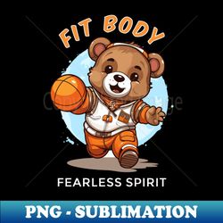 Cute baby bear playing basketball - Trendy Sublimation Digital Download - Spice Up Your Sublimation Projects