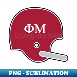 Alabama Phi Mu Retro Helmet - Sublimation-Ready PNG File - Unlock Vibrant Sublimation Designs
