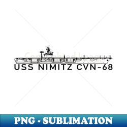 USS Nimitz VN-68 Supercarrier Aircraft Carrier Gift - High-Quality PNG Sublimation Download - Spice Up Your Sublimation Projects