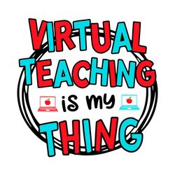 virtual teaching is my thing svg, dr seuss svg, virtual teaching svg, teacher svg, teaching svg, dr seuss thing svg, dr