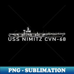 USS Nimitz Supercarrier Aircraft Carrier Gift - Creative Sublimation PNG Download - Perfect for Creative Projects