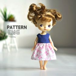 Xiaomi Monst doll clothes patterns, Holala doll dress