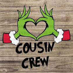 Cousin Crew Family Christmas Grinch Hand SVG Download SVG EPS DXF PNG
