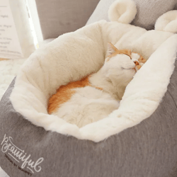 pet dog bed warming soft sleeping bag cushion puppy kennel