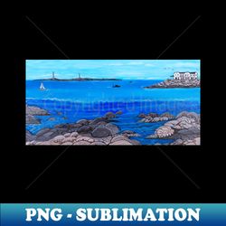 Thatcher Island Lighthouses - Sublimation-Ready PNG File - Create with Confidence
