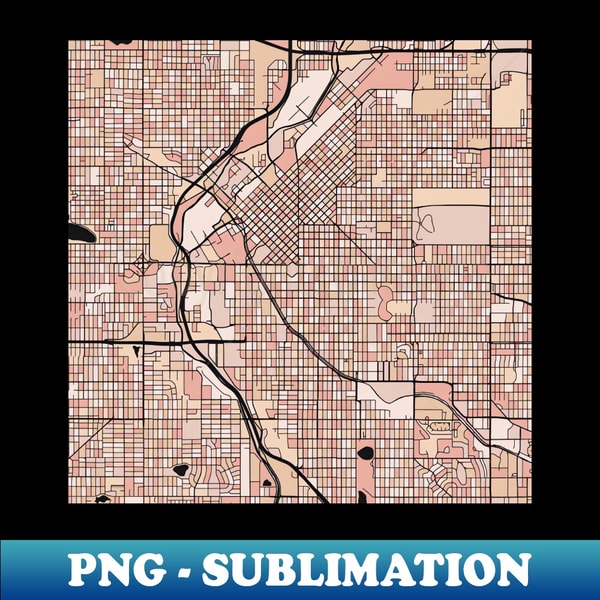 Denver Map Pattern in Soft Pink Pastels - Modern Sublimation | Inspire ...