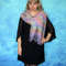 rainbow russian shawl, orenburg shawl, goat wool wrap, stole, gift for her.JPG
