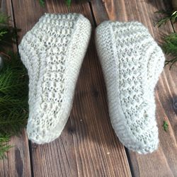 knitted socks handmade socks bed knit slippers handknitted crochet