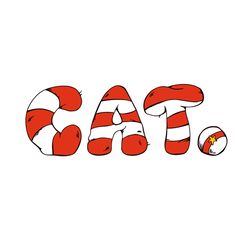 cat in the hat typography svg, dr seuss svg, cat in the hat svg, cat svg, dr seuss cat svg, cat in the hat dr seuss svg,