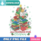 Christmas Book Tree Light PNG Perfect Sublimation Design Download.jpg
