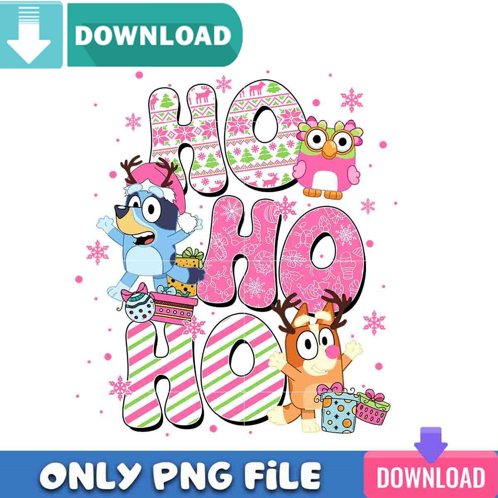Hohoho Blueymas PNG Perfect Sublimation Design Download.jpg