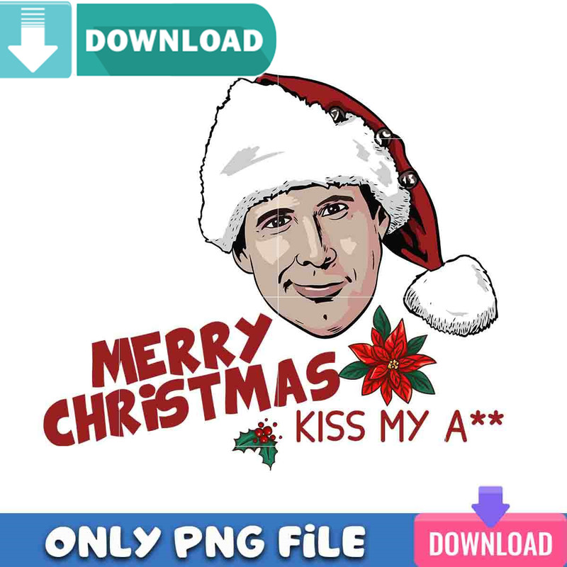 Merry Christmas Kiss My Santa Png Best Files Design Download.jpg