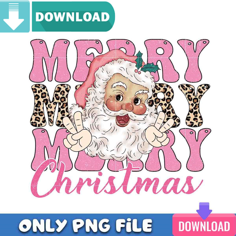 Santa Baby Pink Merry Christmas Png Best Files Design.jpg