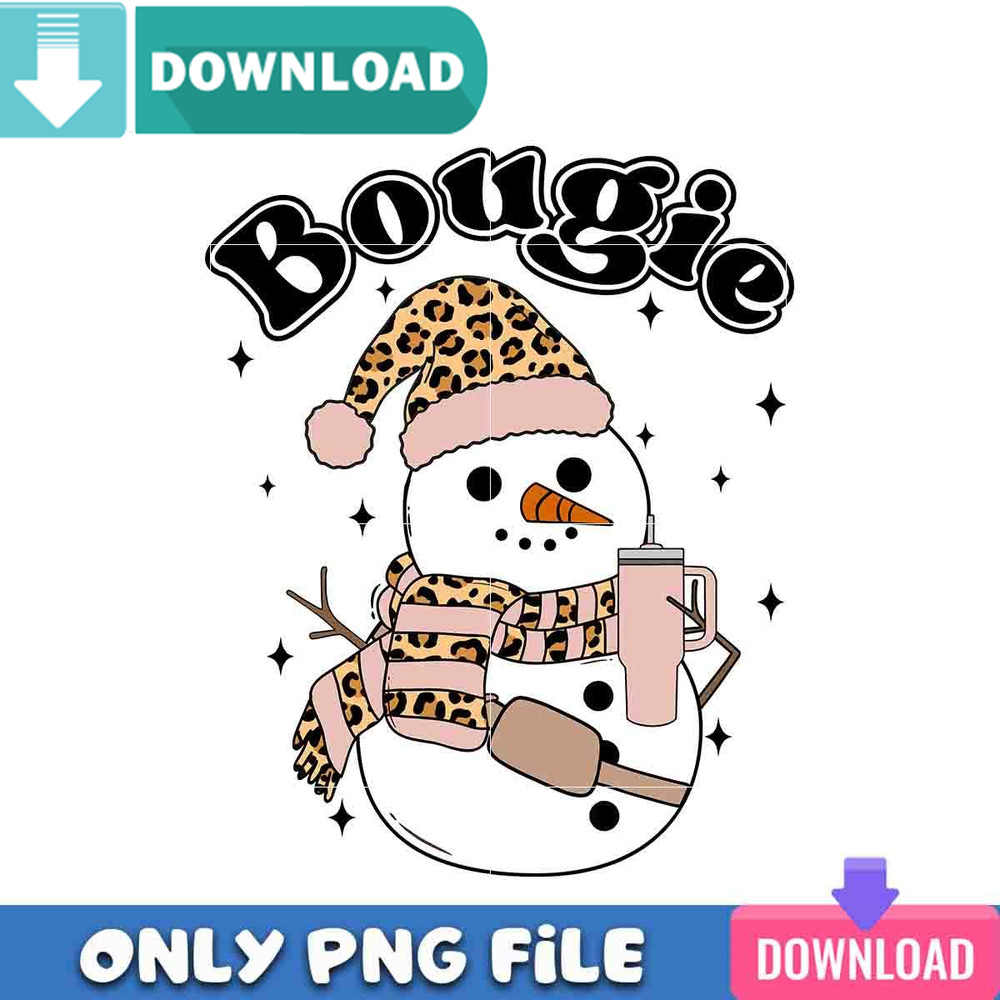 Bougie Snowman PNG Perfect Sublimation Design Download.jpg