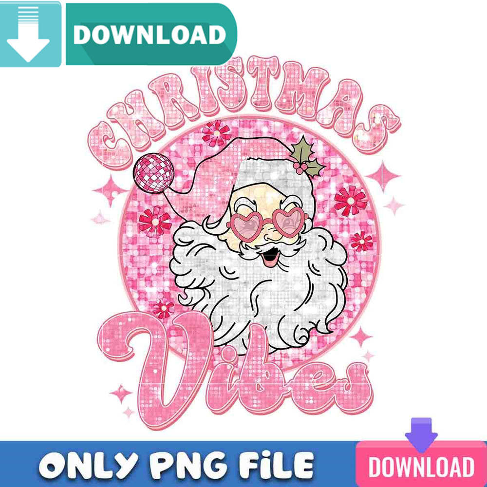 Christmas Vibes Pink Twinkle Png Best Files Design Download.jpg