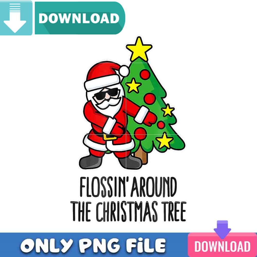 Flossing The Christmas Tree PNG Best Files Design Download.jpg