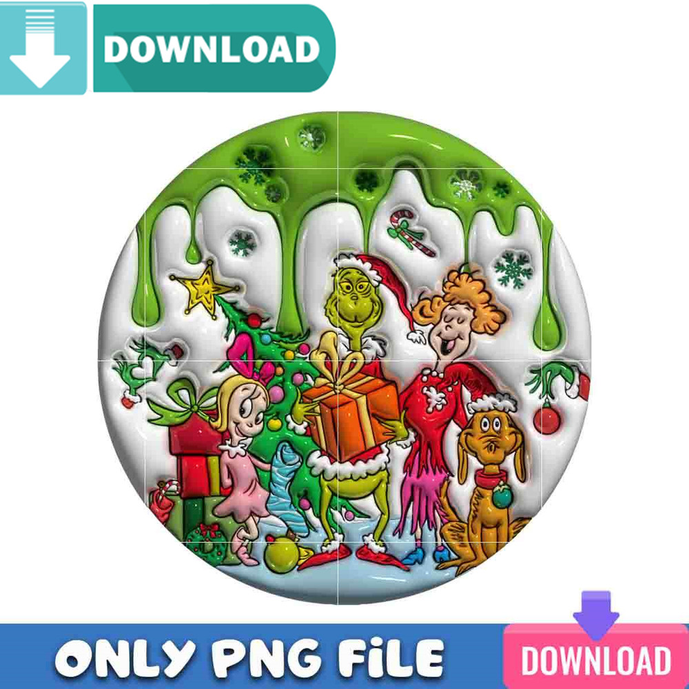 Merry Grinchmas 3D Png Best Files Design Download.jpg