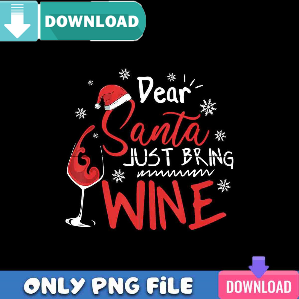 Santa And Wine PNG Perfect Sublimation Design Download.jpg