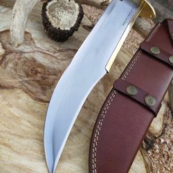 custom handmade stainless steel bowie knife with stag handle, hunting knife, best gift, birthday gift, gift for him