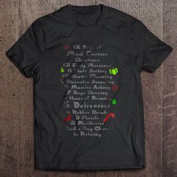 12 Days Of Mail Carrier Christmas Shirt
