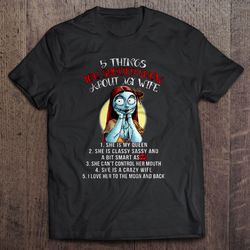 5 things you should know about my wife – sally tshirt gift