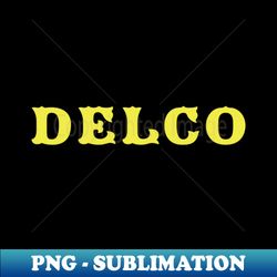 DELCO YELLOW - Exclusive PNG Sublimation Download - Stunning Sublimation Graphics