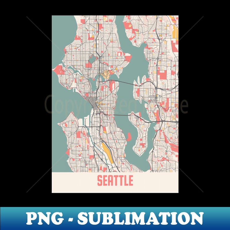 Seattle Map High Res Seattle - United States Chalk City Map - High-Resolution PNG | Inspire ...